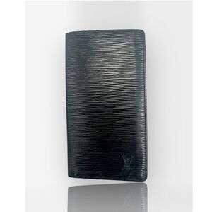 Louis Vuitton EPI Black leather wallet card Holder